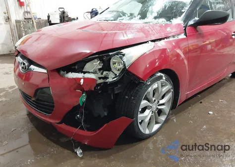 2012 Hyundai Veloster Base W/Red/Black из США, поврежденный, VIN KMHTC6AD7CU035717